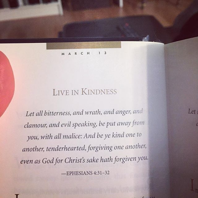 What a great scripture about being kind towards each other. Love it!