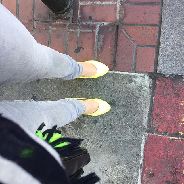 After having a rough day yesterday, I decided to put my neon heels on and as I walked through Tenderloin I got more compliments within 2 blocks than I have gotten all year. #tenderloin #everyonematters #roughday #feelingdown #feelingblue #cheermeup  #magicshoes #shoes #heels #compliments #feelingbetter #uplifted #angels #thankyou #thankyouuniverse #getup #keepgoing #yellowshoes #yellow #neon #neoncolor