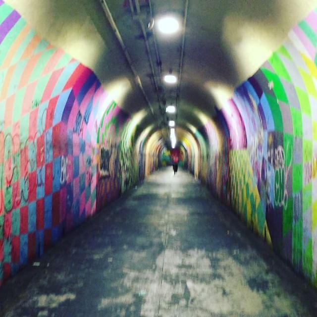 I can't help myself. I always have to sing when in a tunnel. #steviewonder #myidol #thelegend #soul #groovy #ilovetosing #singing #tunnel #murals #newyorkcity #nyc #dontworry #behappy #takeyourtime #singersongwriter #indieartist #colorful #borough #suburban #suburbs #monday #newweek #scat #jazzy #jazzitup #echo