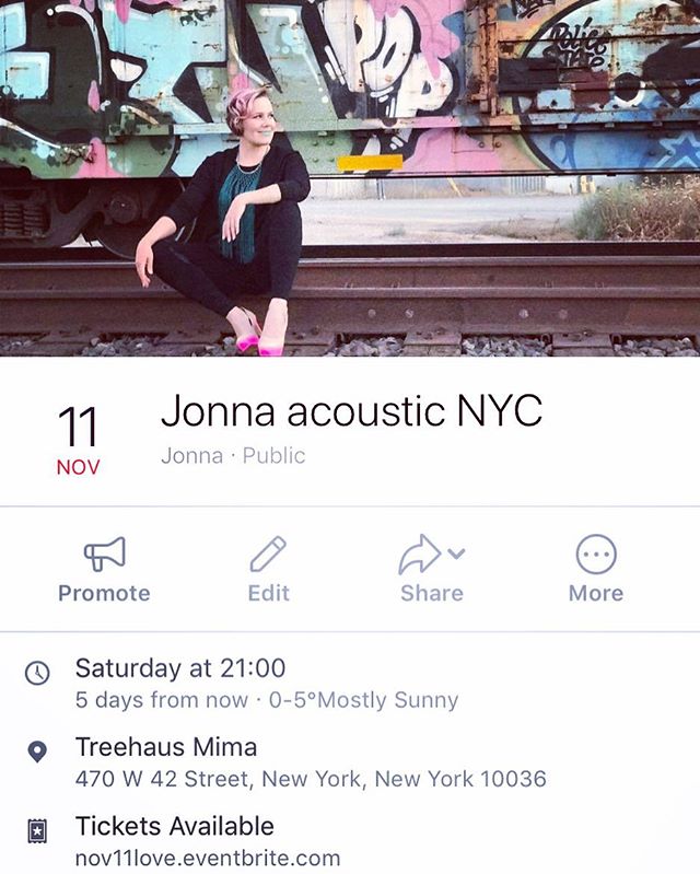 My next gig in NYC is in 6 days @treehausmimanyc This time it will just be an acoustic guitarist and I. The event supports www.freedomladder.org in their efforts to help end child trafficking and NYC depression with consultation, event planning & leadership.It's gonna be pretty cool. Would love to see you there. :) #childtrafficking #depression #NYC #NewYorkCity #support #mentalhealthawareness #stigma #acoustic #livemusic #enddepression #endtrafficking #healtheworld #singersongwriter #indieartist #guitar