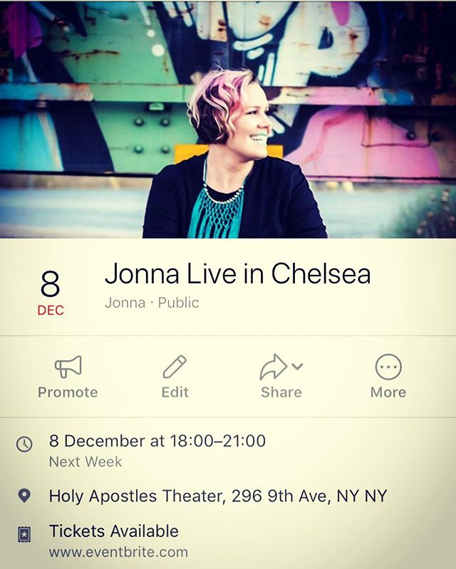 A few more shows this year. Look forward to playing at a Chelsea Fashion & Film charity event next Friday Dec 9th with the amazing @jernejbervar @setnyc @freedom_ladder #performance #indieartist #groovy #soulful #indiepop #acoustic #live #ilovetosing #grateful #thankful #musicians #help #nyc #chelsea #fashion #film #filmscreening #charity #filmmakers #womeninfilm #music